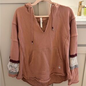 Free people Women's Casual Hoodie - coral